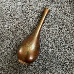 Vintage Shirokiya Copper Bronze Bud Vase Made In Japan